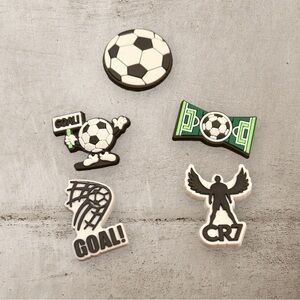Jibbitz for Crocs Soccer-Themed Shoe Charms Set of 5